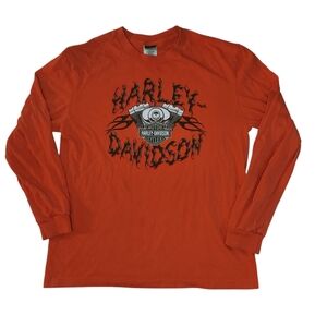 Harley-Davidson Biggs San Marco, CA Bold Orange Long Sleeve Tee